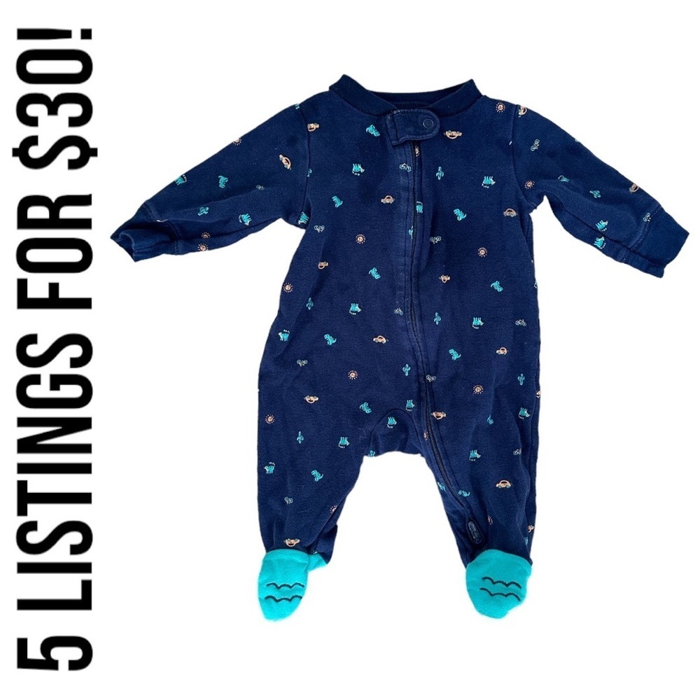 Carter’s 3 month baby boy zip footies

Sleep and play